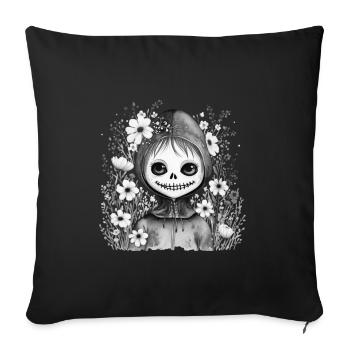 halloween ghoul - Sofa pillowcase 17,3'' x 17,3'' (45 x 45 cm) - black - Front