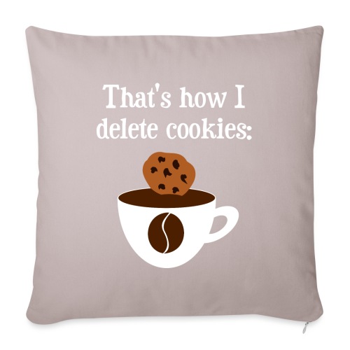 Cookies Kaffee Nerd Geek - Sofakissenbezug 45 x 45 cm