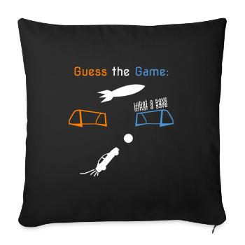 Guess the Game Rocket Gamer Gift for Nerds - Sofa pillowcase 17,3'' x 17,3'' (45 x 45 cm) - black - Front