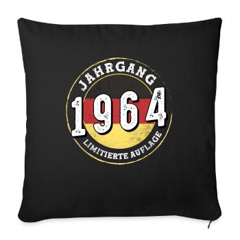 Limitierte Auflage 60 ans Jahrgangs 1964 - Housse de coussin décorative 45 x 45 cm - noir - Devant