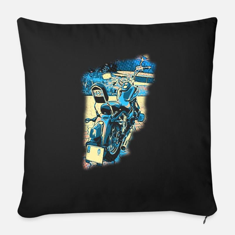 Chopper Pop-art - Daelim Daystar - Sofakissenbezug 45 x 45 cm - Schwarz