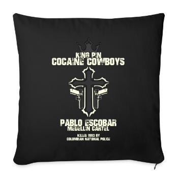 Cocaine Cowboys - Sofakissenbezug 45 x 45 cm - Schwarz - Vorne