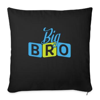 Big Bro - Sofakissenbezug 45 x 45 cm - Schwarz - Vorne