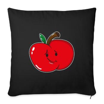 Apple fruit fruit - Sofa pillowcase 17,3'' x 17,3'' (45 x 45 cm) - black - Front