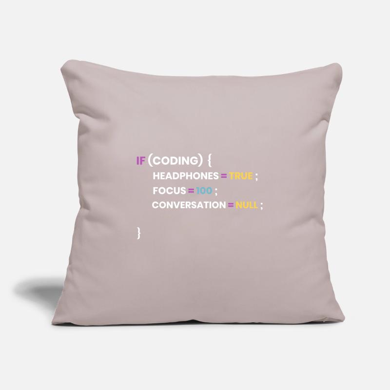 Coding et Developer shirts pour geeks et geeks Housse de coussin décorative 45 x 45 cm