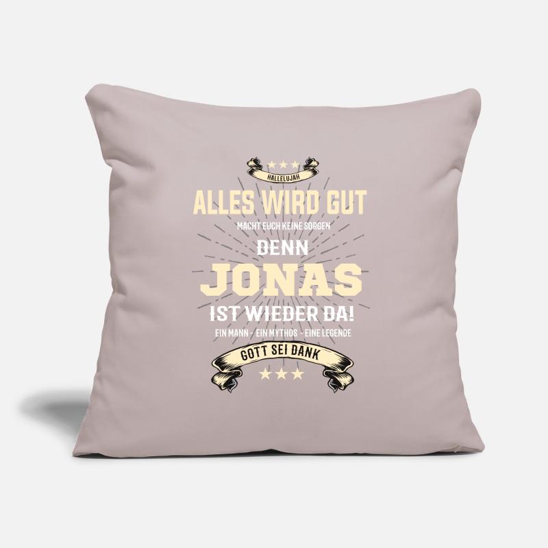 alles wird gut denn Jonas Ist da T-Shirt Sofakissenbezug 45 x 45 cm