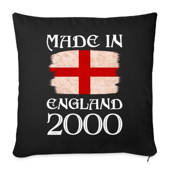 Made in England 2000 - St George's Day - English - Sofa pillowcase 17,3'' x 17,3'' (45 x 45 cm) - black - Front