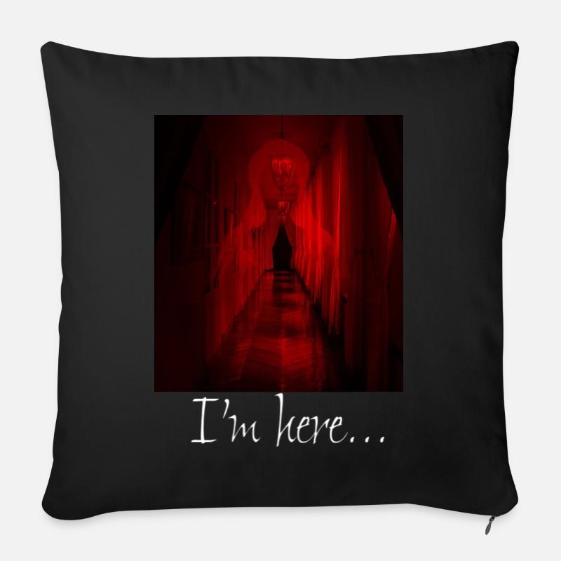 Roter Geist - Sofakissenbezug 45 x 45 cm - Schwarz