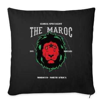 The Maroc - Born to be a Legend - Morocco Design - Sofa pillowcase 17,3'' x 17,3'' (45 x 45 cm) - black - Front