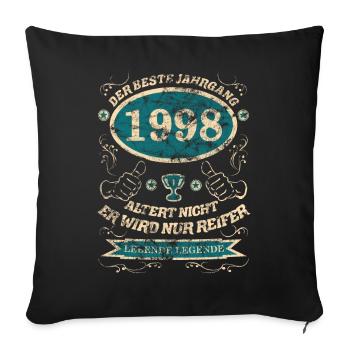 1998 Le meilleur design vintage - Housse de coussin décorative 45 x 45 cm - noir - Devant