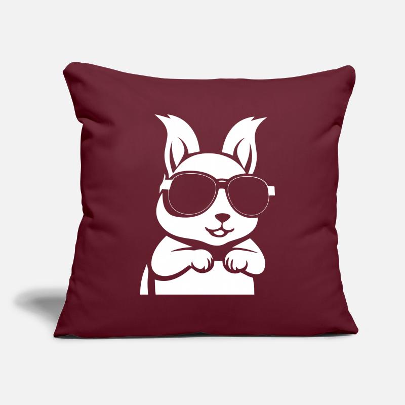 Lustiges Eichhörnchen mit Sonnenbrille Eichhörnchen Sofakissenbezug 45 x 45 cm