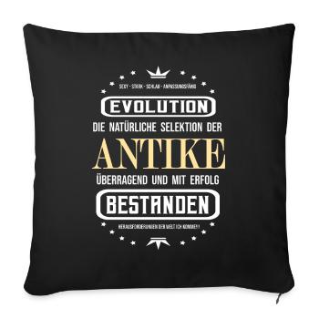 Die Antike überragend und mit Erfolg bestanden - Sofakissenbezug 45 x 45 cm - Schwarz - Vorne