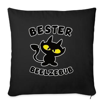 cool best Beelzebub design - Sofa pillowcase 17,3'' x 17,3'' (45 x 45 cm) - black - Front