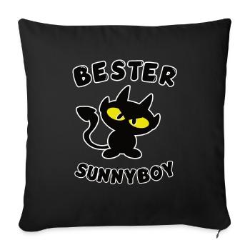 cool best sunnyboy design - Sofa pillowcase 17,3'' x 17,3'' (45 x 45 cm) - black - Front