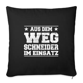 Hors du chemin Tailor dans le design d’action - Housse de coussin décorative 45 x 45 cm - noir - Devant