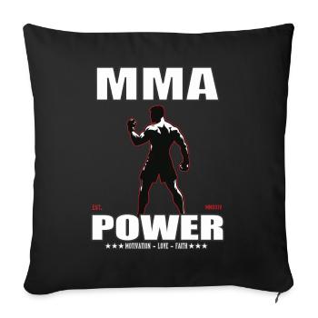 MMA Power Design for the Mixed Martial Arts Fan - Sofa pillowcase 17,3'' x 17,3'' (45 x 45 cm) - black - Front