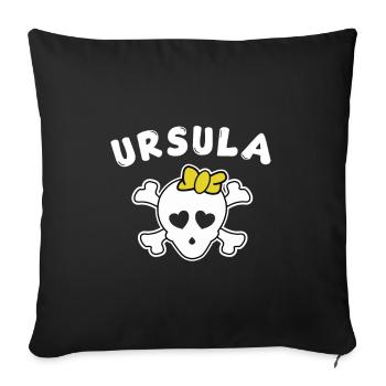 Pirate Ursula Design for Girls and Women - Sofa pillowcase 17,3'' x 17,3'' (45 x 45 cm) - black - Front