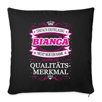 Quality feature Bianca simply first-class outfit - Sofa pillowcase 17,3'' x 17,3'' (45 x 45 cm) - black - Front