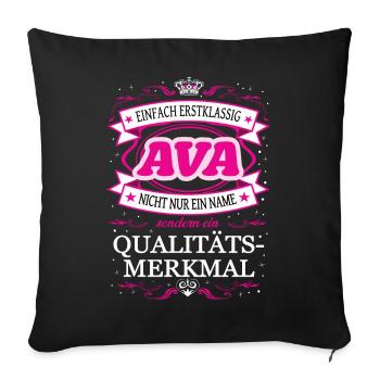 Quality Feature Ava Simply Top Notch Outfit - Sofa pillowcase 17,3'' x 17,3'' (45 x 45 cm) - black - Front