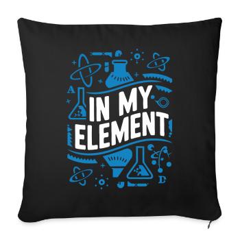 Chemiker Chemie Wissenschaft Atom Molecule - Sofakissenbezug 45 x 45 cm - Schwarz - Vorne