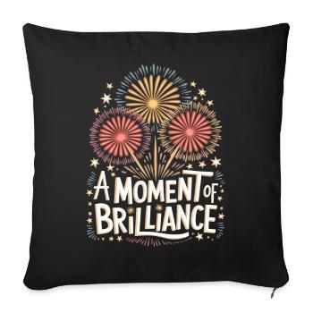 Pyrotechnie Feux d’artifice Pyrotechnie - Housse de coussin décorative 45 x 45 cm - noir - Devant