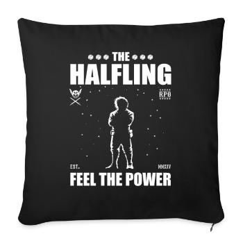 The halfling - small but brave - cool halfling - Sofa pillowcase 17,3'' x 17,3'' (45 x 45 cm) - black - Front