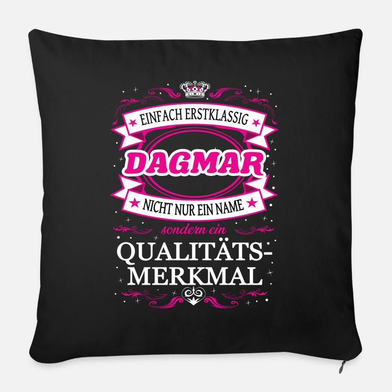 Qualitätsmerkmal Dagmar einfach Erstklassig Outfit - Sofakissenbezug 45 x 45 cm - Schwarz