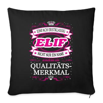 Quality Feature Elif Simply Top Notch Outfit - Sofa pillowcase 17,3'' x 17,3'' (45 x 45 cm) - black - Front