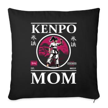 Kenpo Karate Mom - Sofa pillowcase 17,3'' x 17,3'' (45 x 45 cm) - black - Front