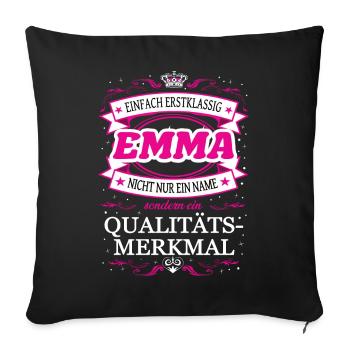 Quality Feature Emma Simply Top Notch Outfit - Sofa pillowcase 17,3'' x 17,3'' (45 x 45 cm) - black - Front