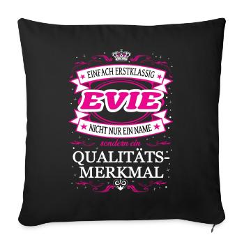 Caractéristique de qualité Evie tout simplement tenue de première classe - Housse de coussin décorative 45 x 45 cm - noir - Devant