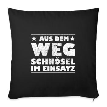 Out of the Way Snobs in Action Design - Sofa pillowcase 17,3'' x 17,3'' (45 x 45 cm) - black - Front