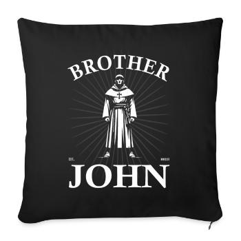 Bruder Jakob – Das klassische Kinderlied Design - Sofakissenbezug 45 x 45 cm - Schwarz - Vorne
