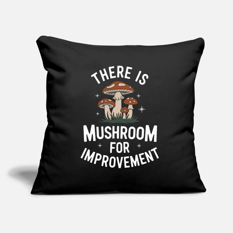 Champignons Champignons Champignon Champignon Housse de coussin décorative 45 x 45 cm