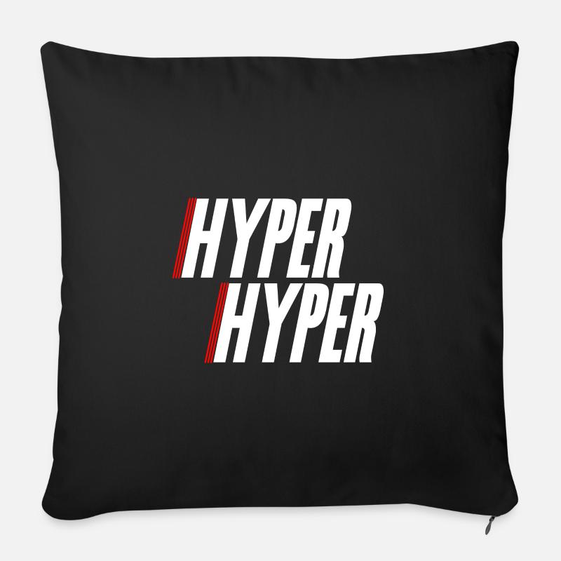 hyper hyper - Sofakissenbezug 45 x 45 cm - Schwarz