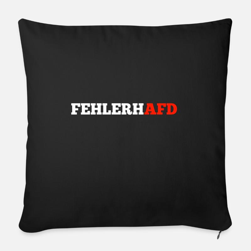fehlerhafd - Sofakissenbezug 45 x 45 cm - Schwarz