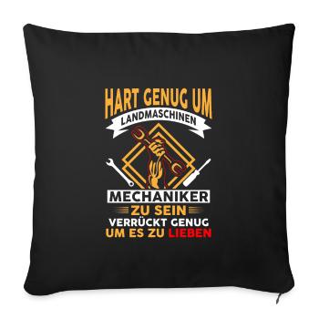 Landmaschinenmechaniker Werkzeug Landwirtschaft - Sofakissenbezug 45 x 45 cm - Schwarz - Vorne