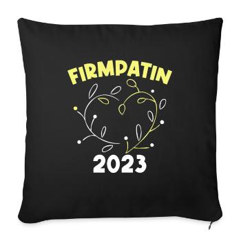 Firmpatin 2023 Firmung - Sofakissenbezug 45 x 45 cm - Schwarz - Vorne