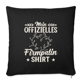 Mein offizielles Firmpatin - Sofakissenbezug 45 x 45 cm - Schwarz - Vorne