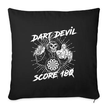 Dart - Housse de coussin décorative 45 x 45 cm - noir - Devant