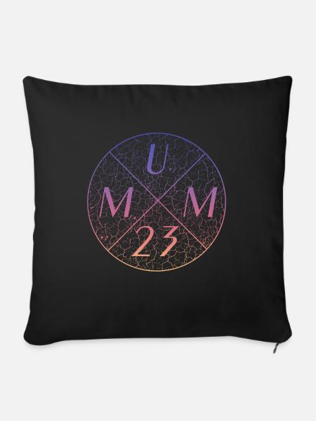 Mum 23 - Sofakissenbezug 45 x 45 cm - Schwarz