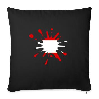 Österreich Austria - Sofakissenbezug 45 x 45 cm - Schwarz - Vorne
