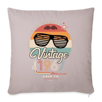 Vintage since 1967 - Sofa pillowcase 17,3'' x 17,3'' (45 x 45 cm) - light taupe - Front