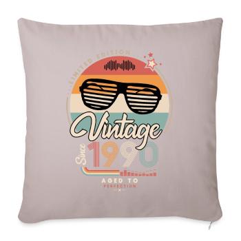 Vintage since 1990 - Sofa pillowcase 17,3'' x 17,3'' (45 x 45 cm) - light taupe - Front