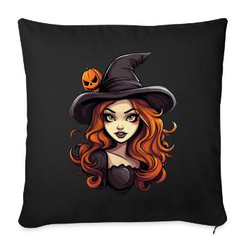 Design d’Halloween effrayant pour la prochaine fête - Housse de coussin décorative 45 x 45 cm - noir - Devant