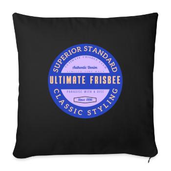 5 ulti authentic - Sofa pillowcase 17,3'' x 17,3'' (45 x 45 cm) - black - Front