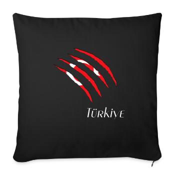 Türkiye Türkei - Sofakissenbezug 45 x 45 cm - Schwarz - Vorne