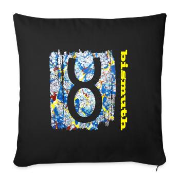 bismuth e 205 - Housse de coussin décorative 45 x 45 cm - noir - Devant