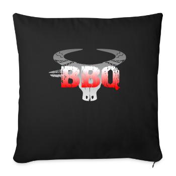 BBQ - Housse de coussin décorative 45 x 45 cm - noir - Devant