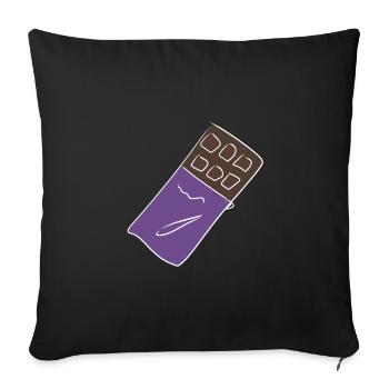 chocolat chocolat - Housse de coussin décorative 45 x 45 cm - noir - Devant
